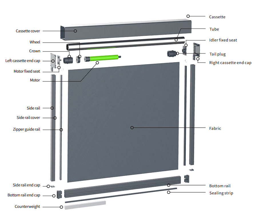 C28-WR100B product exploded view